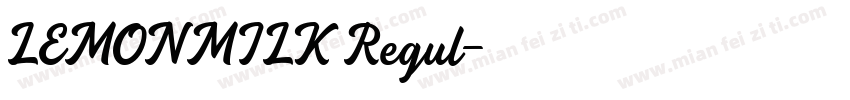 LEMONMILK Regul字体转换